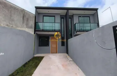 Casa nova com 3 quartos e varanda  churrasqueira pronta