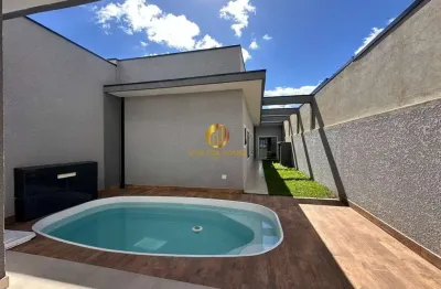 Casa moderna com piscina no bairro nações  fazenda rio grande