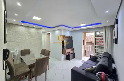 Apartamento semi mobiliado 2 quartos e sacada com churrasqueira no condomínio residencial do bosque, rua izaac ferreira da cruz, pinheirinho divisa com sítio cercado