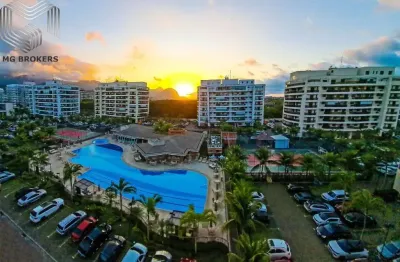 Apartamento à venda no recreio dos bandeirantes, rio de janeiro-rj, com 3 quartos, 1 suíte, 3 salas , 3 vagas e 91m² de área. varanda