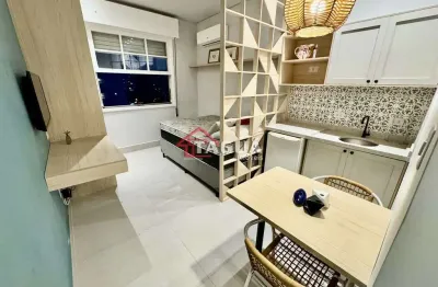 Kitnet com 1 quarto, ponta da praia, santos - r$ 340 mil, cod: 653