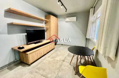 Sala living com 1 quarto, boqueirão, santos - r$ 299 mil, cod: 683