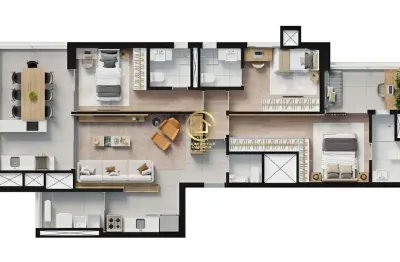 Apartamento com 3 quartos à venda na praça cláudio galeno, 183, alto da lapa, são paulo por r$ 1.549.000