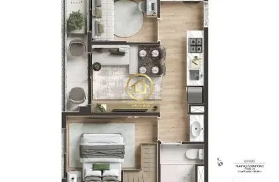 Apartamento com 2 quartos à venda na rua cotoxó, 105, pompéia, são paulo, 38 m2 por r$ 492.949