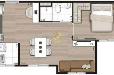 Apartamento com 2 quartos à venda na rua dos silvas, 225, vila nina, são paulo por r$ 221.900