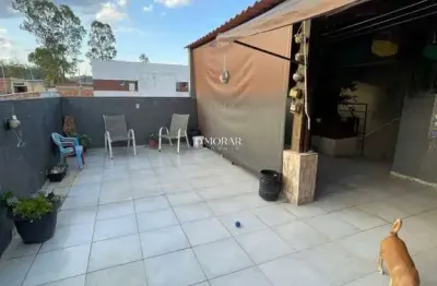 Cobertura com 2 quartos à venda no menezes (justinópolis), ribeirão das neves  por r$ 220.000