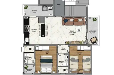 Venda apartamento 2 quartos santa branca belo horizonte