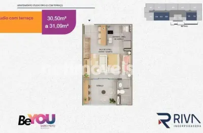 Kitnet / Stúdio à venda na Rua dos Goitacazes, Barro Preto, Belo Horizonte