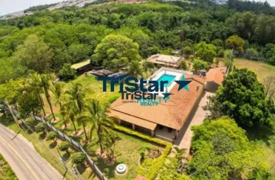 Ch0001 - chacara com duas casas em condominio fechado - at. 6.275 m² - ac. 480m² - mosteiro de itaici indaiatuba sp