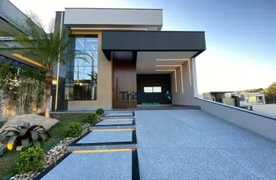 Ca0132 - casa terrea com acabamento unico e de alto padrao em condominio clube com localizaçao privilegiada - at. 202m² - ac. 138m² - park gran reseve