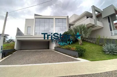 Ca0363 - elegância e conforto em sobrado com acabamento exclusivo em condominio de alto padrao - at. 396m² - ac.245m² - helvetia park indaiatuba sp