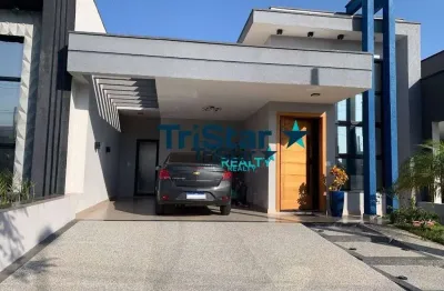 Tristar realty - ca0029 -  casa terrea em condominio clube - at. 205m² - ac. 129m² - jardim mantova - indaiatuba - sp