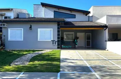 Ca0502 - casa terrea mobiliada com ampla area gourmet em condominio fechado com localizaçao unica - at 300m² - ac 200m² - green view residencie indaia