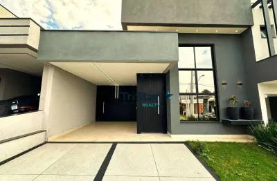 Ca0163 - casa térrea nova em condomínio fechado - at 200m² -ac 138m² - residencial park gran reserve - indaiatuba- sp