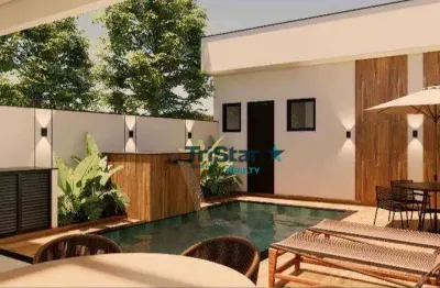 Ca0520 - casa terrea com 03 suites em fase de acabamento em condominio fechado - at. 300m² - ac. 190m² - residencial jardim laguna em indaiatuba sp -