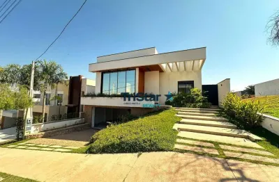 Tristar realty - ca0364 - casa com arquitetura única  em condominio fechado de alto padrão - at. 490m² - ac. 315m² -helvetia park - indaiatuba - sp