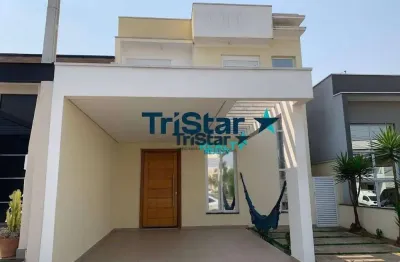 Tristar realty - ca0390 - belissimo sobrado para venda em condominio fechado - at 150m² - ac 145m² - jd. park real - indaiatuba/sp
