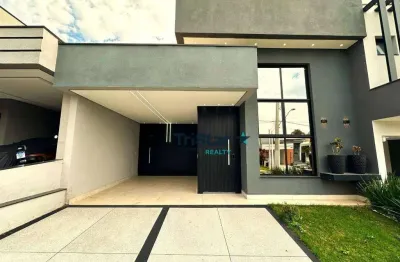 Tristar realty - ca0163 - casa térrea nova em condomínio fechado - at 200m² -ac 138m² - residencial park gran reserve - indaiatuba- sp