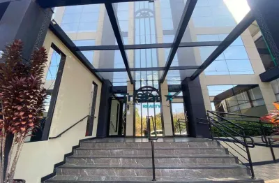 Sa0058 - sala ampla comercial com possibilidades de divisorias pavimento terreo com mezanino em prédio corporativo as margens do parque ecologico - au