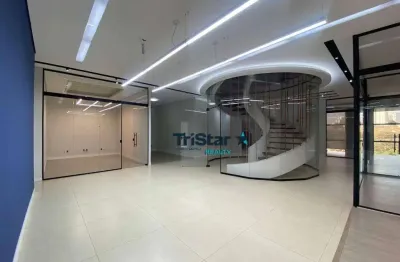 Sa0059 - sala comercial 2° pavimento com elevador e divisórias vista para o parque ecológico em prédio corporativo - au. 245m² -  jardim esplanada ind