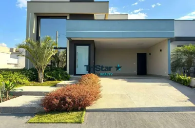 Tristar realty - ca0568 - casa com 03 suítes em condominio fechado - at. 302m² - ac. 202m² - jardim piemonte - indaiatuba - sp