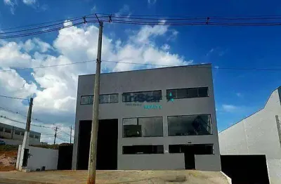 #locação ga0033 - galpão industrial centro comercial de indaiatuba - at. 1.000m²  ac. 780m² pé direito 9m doca - próximo a sp75.