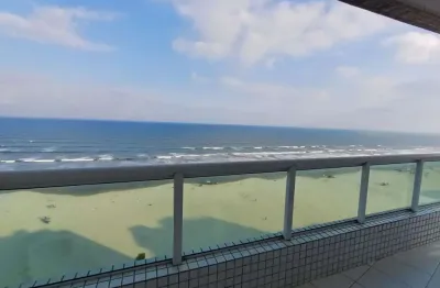 Apartamento frente mar com 3 dormitórios à venda, 123 m² por r$ 1.300.000 - guilhermina - praia grande/sp