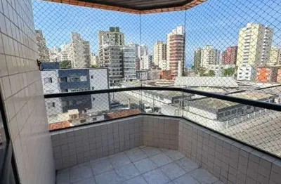 Apto tupi, 02 quartos, (suíte com sacada), vista mar, 73 metros, 350 metros da praia.