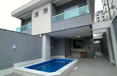 Sobrado com 3 dormitórios à venda por r$ 1.160.000,00 - tupi - praia grande/sp