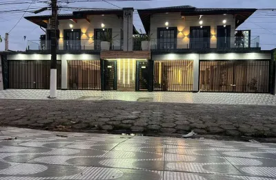 Casa em condomínio fechado com 2 dormitórios à venda por r$ 338.000 - maracanã - praia grande/sp