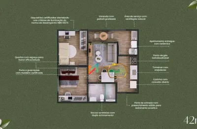Apartamento com 2 dormitórios à venda, 53 m² por r$ 220.000,00 - janga - paulista/pe