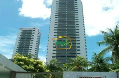 Apartamento com 4 dormitórios para alugar, 234 m² por r$ 11.400/mês - casa forte - recife/pe