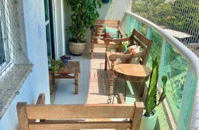 Apartamento com varanda, 2 dormitórios sendo 1 suíte à venda, 75 m² por r$ 635.000 - santa rosa - niterói/rj