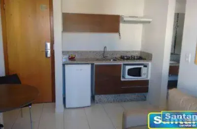 Apartamento com 1 dormitório à venda, 32 m² por r$ 110.000,00 - do turista - caldas novas/go