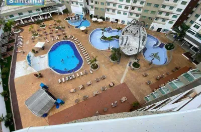 Apartamento com 1 dormitório à venda, 34 m² por r$ 130.000,00 - do turista - caldas novas/go