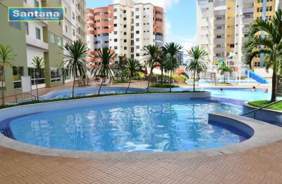 Apartamento com 1 dormitório à venda, 44 m² por r$ 170.000 - riviera park - caldas novas/go