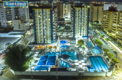 Apartamento com 1 dormitório à venda, 44 m² por r$ 147.000,00 - do turista - caldas novas/go