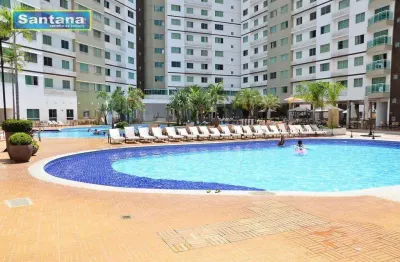 Apartamento com 1 dormitório à venda, 34 m² por r$ 120.000,00 - do turista - caldas novas/go