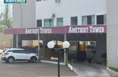 Apartamento com 2 dormitórios à venda, 58 m² por r$ 250.000 - residencial ametista - caldas novas/go
