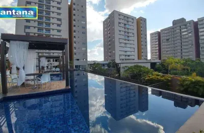 Apartamento com 2 dormitórios à venda, 72 m² por r$ 650.000 - residencial evian  - caldas novas/go