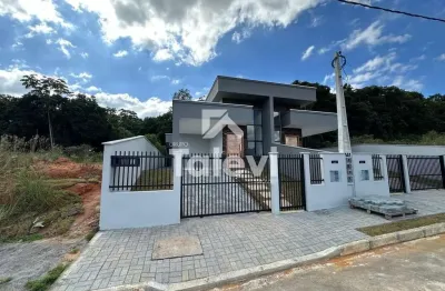 Casa em condomínio fechado com 3 quartos à venda no testo central, pomerode , 91 m2 por r$ 520.000