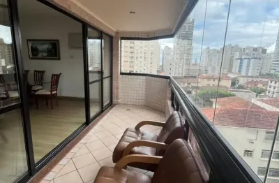Apartamento de frente, com sacada, 3 dormitórios, 2 gars à venda, r$ 1050.000 - embaré - santos/sp