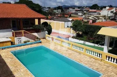 Aluga ou vende casa com 3 dormitórios, piscina, churrasqueira e quadra poliesportiva - 304m² - agap