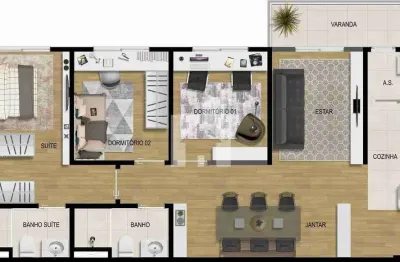 Apartamento em construção com 3 dormitórios (1 suíte) a venda, 85m² - condomínio gioviale - medeiro