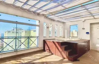 Cobertura para venda ou locação no aquarius – 248 m², 3 quartos, 3 vagas.