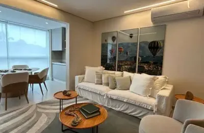 Safira deckmar com 3 quartos, beira mar, 118m², 2 vagas, em caraguatatuba