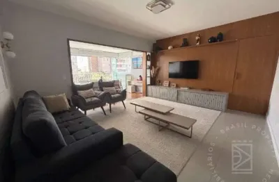 Apto mobiliado com 122m²,  3 quartos e escritório no splendor garden