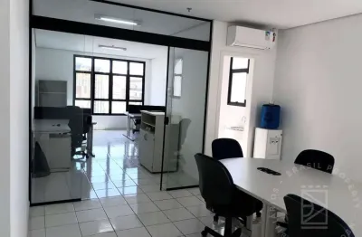 Sala comercial mobiliada para locação 48m² ed. madson tower jd aquarius sjc