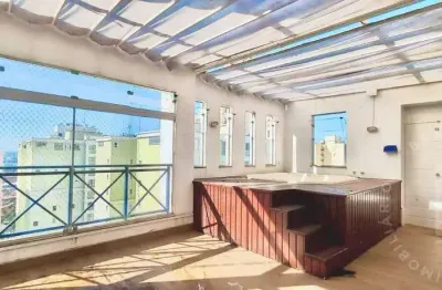 Cobertura para venda ou locação no aquarius – 248 m², 3 quartos, 3 vagas.