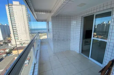 Apartamento para venda em praia grande, mirim, 2 dormitórios, 1 suíte, 2 banheiros, 1 vaga